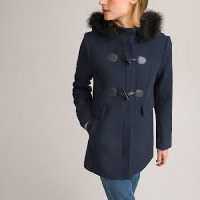 Recycled Hooded Duffle Coat La Redoute