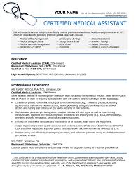 Entry Level Medical Assistant Resume Reference M A Resume Sample