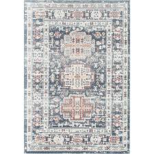 rugs america gallagher gl55c prussian sundara vine transitional blue area rug 8 x10