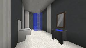Minecraft Modern Bathroom Panes On