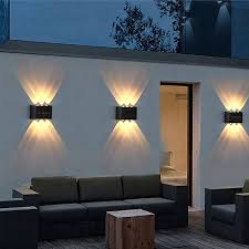 2pcs Outdoor Wall Lights Solar