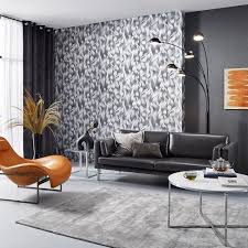 Wallpaper Elle Waves Graphic Anthracite