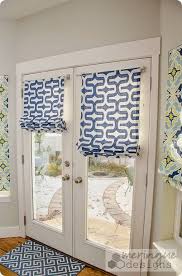 roman shades for french doors