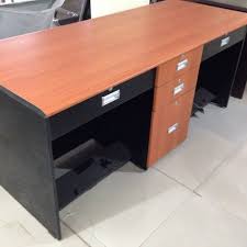 Flexispot standing desk 48 x 30 inches height adjustable desk electric sit stand desk home office desks whole piece desk board (black frame + 48 in blacktop) 4.7 out of 5 stars 2,676 $234.99 $ 234. Teek Wood And Black 2 Seater Desk Tables For Corporate Office Size 30 X72 X27 Rs 15000 Onwards Id 22374477297