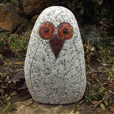 Granite Owl Figurine Large For The