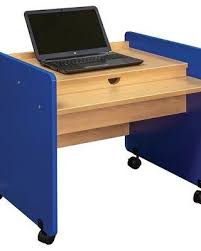 I have a large abundance of alder in my shop and decided i would make it out of that. Totmatetotmate 30 L Mobile Desk Laptop Training Table Finish Royal Blue Smooth Assembly Yes Wood In Blue Black Size 26 H X 30 W X 27 D Wayfair Dailymail