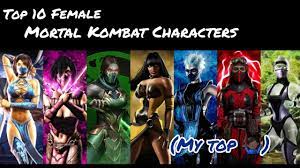top 10 females mortal kombat characters