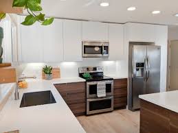 ikea cabinets midcentury kitchen