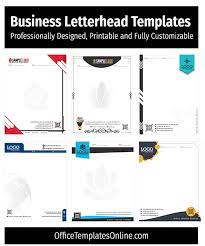 business letterhead formats for ms word
