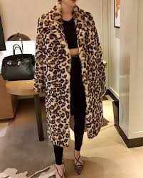 Brown Leopard Coat Taehyung Bts