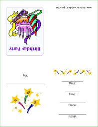 Free Birthday Party Invitation Templates For Publisher