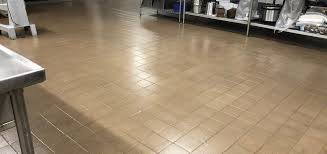 commercial kitchen and restroom floors