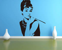 Audrey Hepburn Vinyl Decals Silhouette