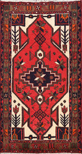 tribal geometric hamedan area rug