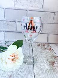 Initial Wine Glass Custom Wine Glass