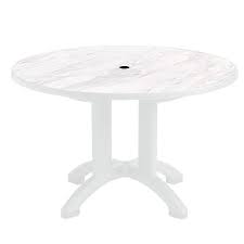 Aquaba 48 Inch Round Table Plastic