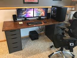 The typical ikea gaming setup looks like this. Ikea Desk Gaming Setups Novocom Top