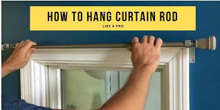 hang curtain rod on drywall