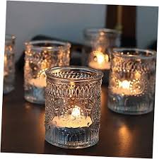 Tealight Candle Holders Set Of Ribbed