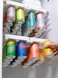 beer soda can storage rack refrigerator