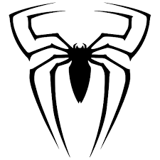 spiderman logo black spider transpa