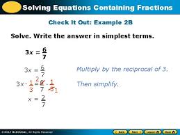 How about the second question, about making a common denominator. Solving Equations Containing Fractions Warm Up Problem Of