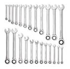 Professional Grade Ratcheting Wrench Set with Roll Case, 24-pc Maximum