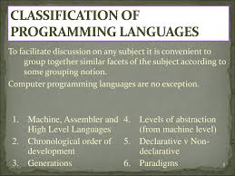 Types of languages programming languages were created to give instruction. Generation Of Computer Programming Languages Powerpoint Slides