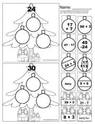 A series of free worksheets for students on the christmas season. Free Cut And Paste Christmas Math Worksheets