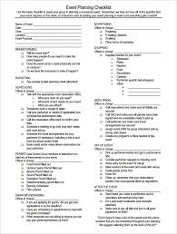 Event Checklist Template 12 Free Word Excel Pdf Documents