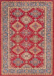 afghan kazak red rectangle 5x8 ft wool