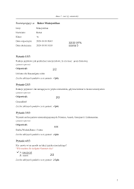 klasa 7 - test 1(j. niemiecki) - Bober Maksymilian - udzielone odpowiedzi 5  - Pobierz pdf z Docer.pl