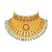 gold choker necklace set designs