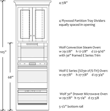 triple oven combo s height of units