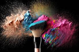 creative makeup splash dry