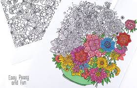 Keep your kids busy doing something fun and creative by printing out free coloring pages. Flower Coloring Pages For Adults Easy Peasy And Fun