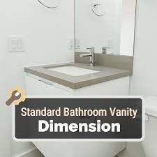 standard bathroom vanity dimensions