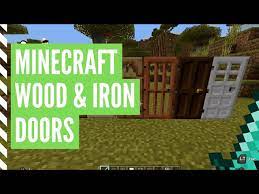 door in minecraft wood iron doors