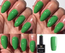 bluesky gel nail polish green lush