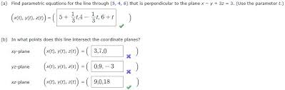 Find Parametric Equations For The Line