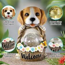 Dog Figurine Resin Garden Ornament