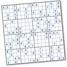 Les grilles de sudoku 16x16 sont réparties en 4 niveaux : Hexadecimal Sudoku Puzzles By Krazydad