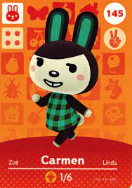 Amazon.com: Nintendo Animal Crossing Happy Home Designer Amiibo Card Carmen  145/200 USA Version : Video Games