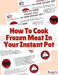 how to cook frozen meat in the instant pot