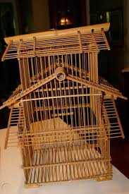 There are also stands and flat racks that are in the shape of a bird cage. Beautiful Vintage Wooden Bamboo Bird Cage Birdcage Birdhouse Decoration Sticks 1781796606