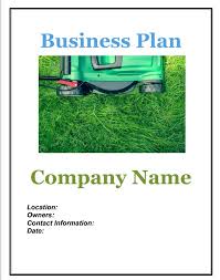 Landscaping Business Plan Sample Pages