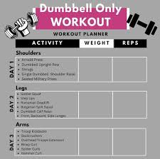 Dumbbell Weights Only Workout Exercise