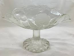 Buy Vintage Cut Glass Fl Bowl On