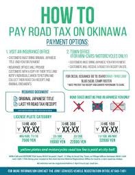 pay your road ta on okinawa