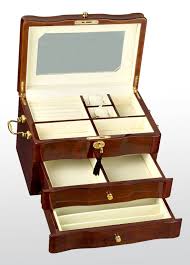 new large luxury wooden jewellery box